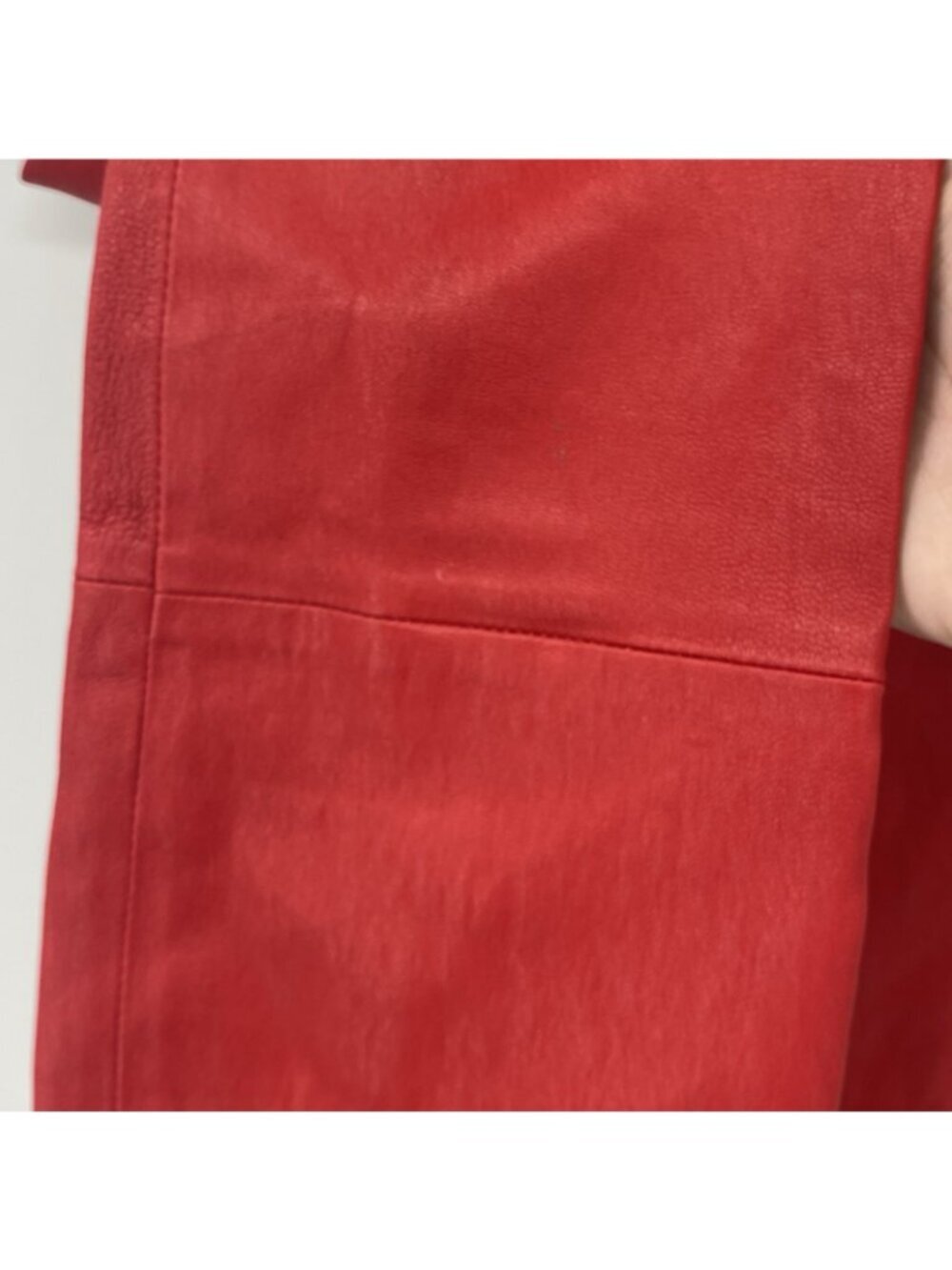 Theory Women’s Size 00 Red Ima Maximus lambskin leather pants Pull On - Picture 16 of 16